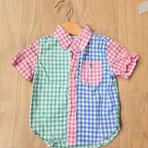 Polo by Ralph Lauren Kids Checkered Shirt - Pink, Green, Blue